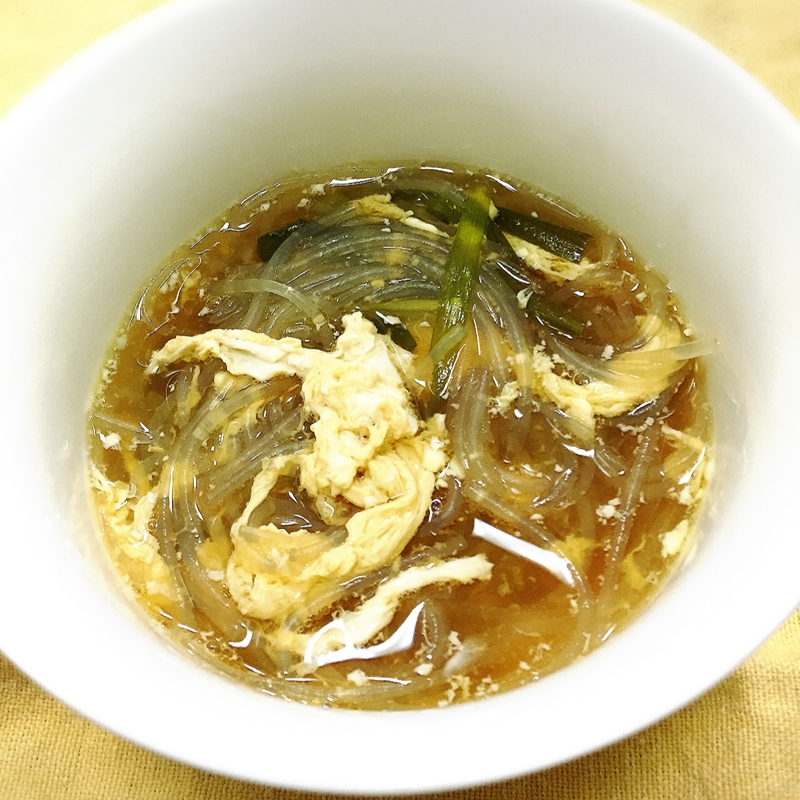 ニラ玉☆春雨スープ