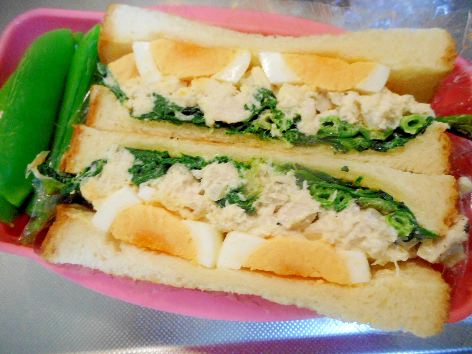 ツナと卵とほうれん草のサンドイッチ レシピ 作り方 By Mococo05 楽天レシピ ツナと卵とほうれん草のサンドイッチ レシピ 作り方 By Mococo05 楽天レシピ