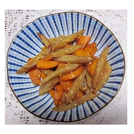きんぴらごぼう（しょうゆ・みりん・白いりごま）
