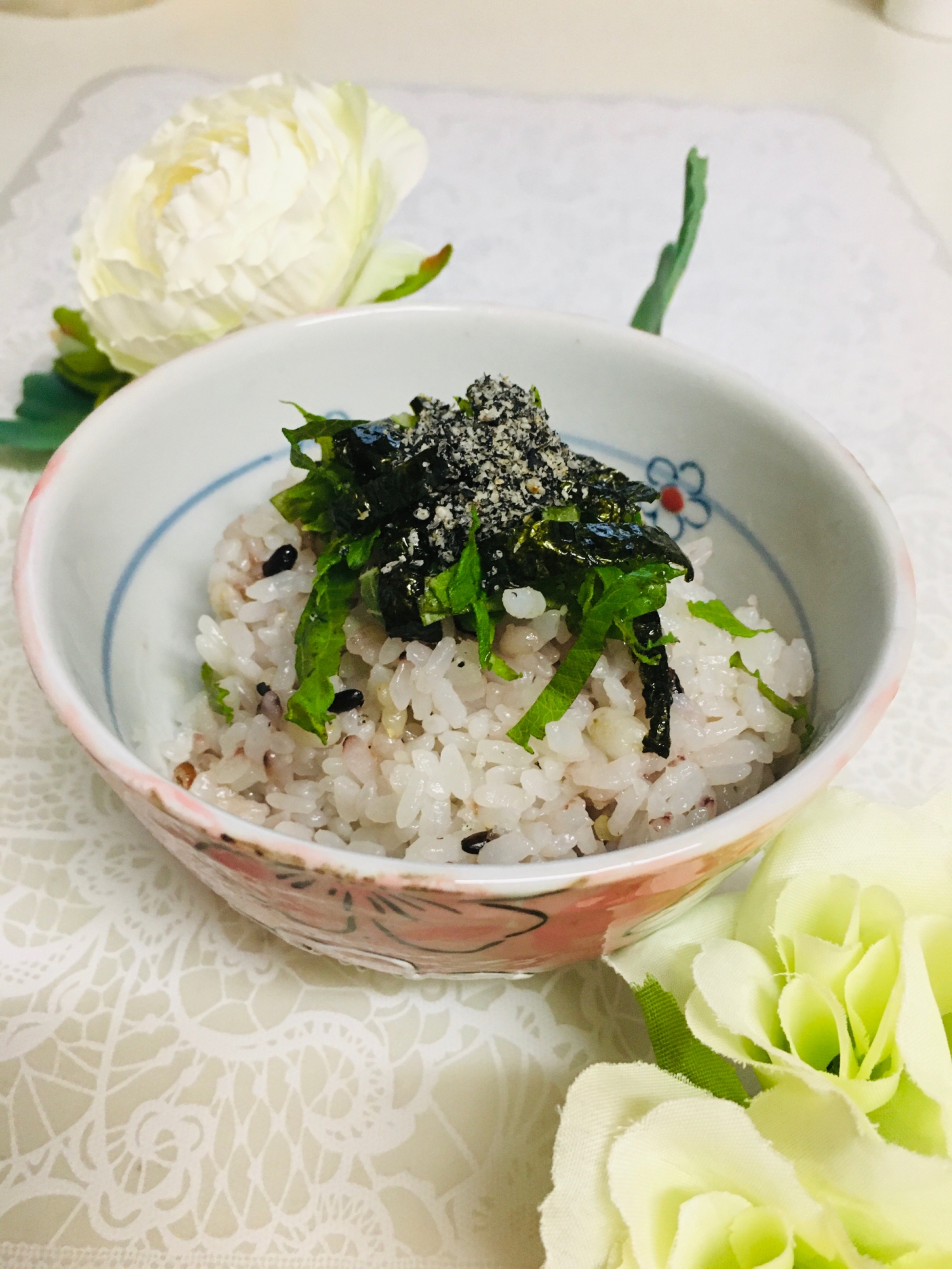 爽やか❣️☆雑穀青じそ胡麻ご飯☆