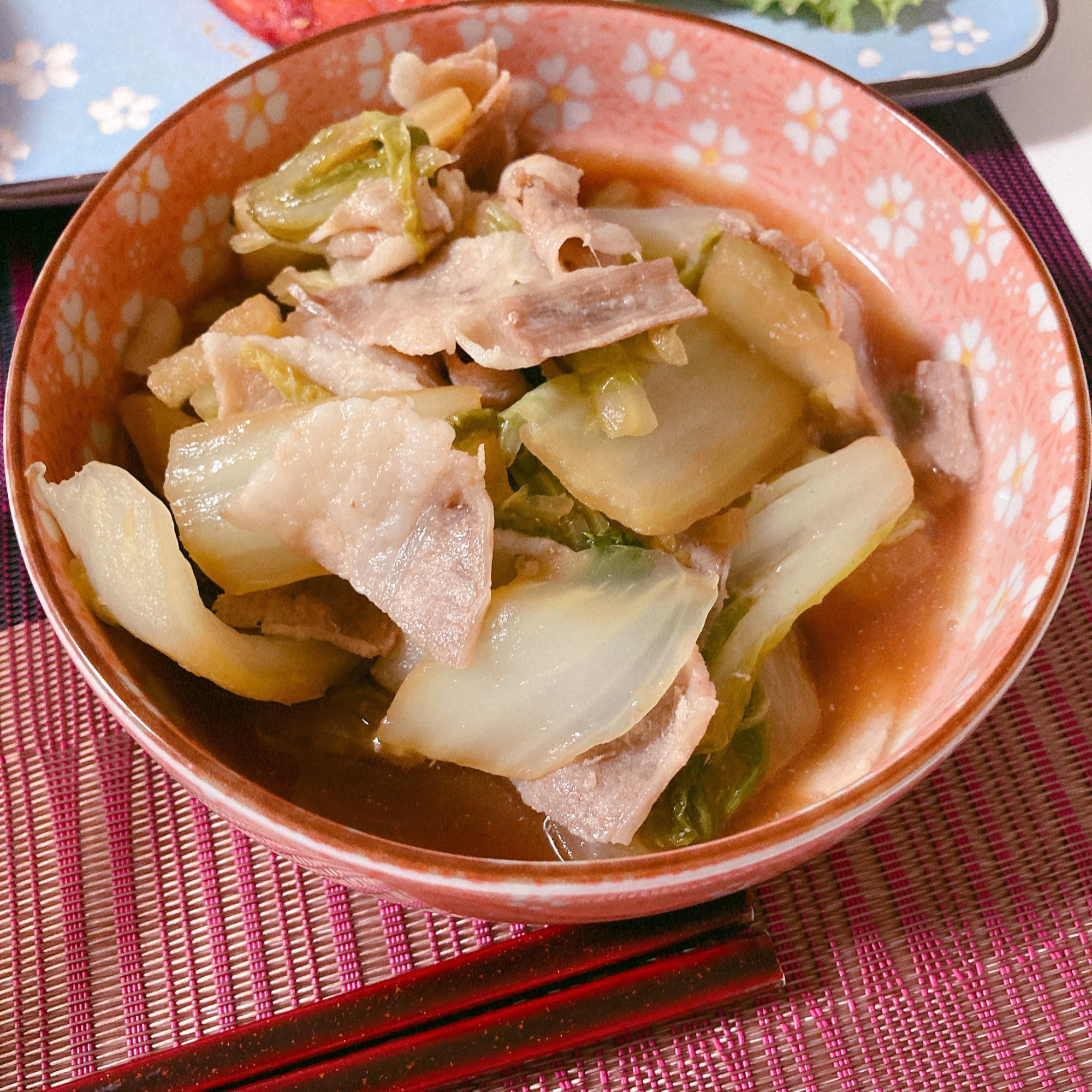 豚バラ白菜の煮物