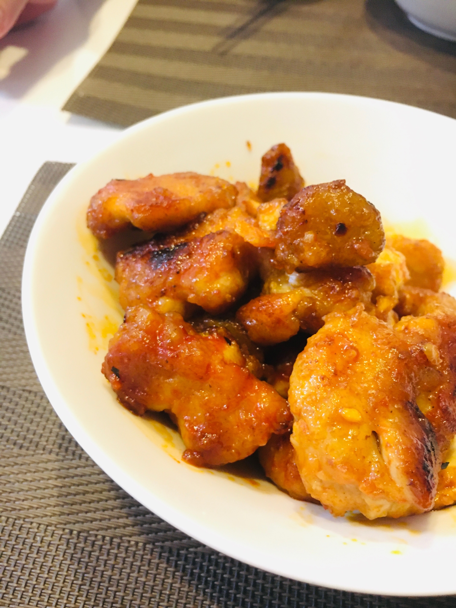 シラチャーソースで!簡単鶏チリ