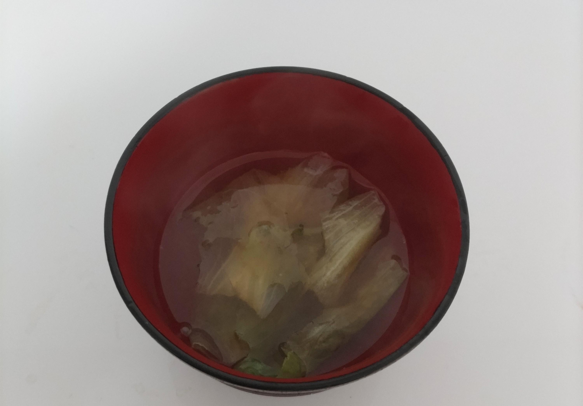 レタス味噌汁