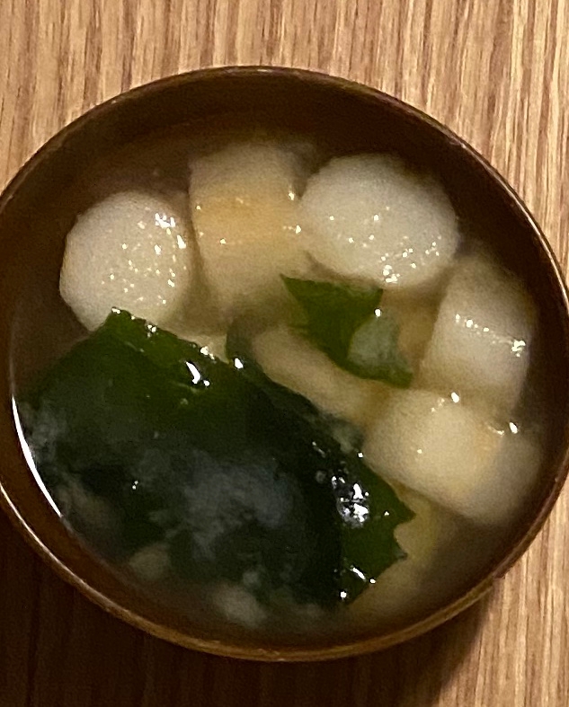 わかめとお麩の味噌汁