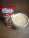 バリスタで入れました！コーヒーに練乳って美味しいですよネ～♪ベトナム風みたい＾＾
ごちそうさまでした☆