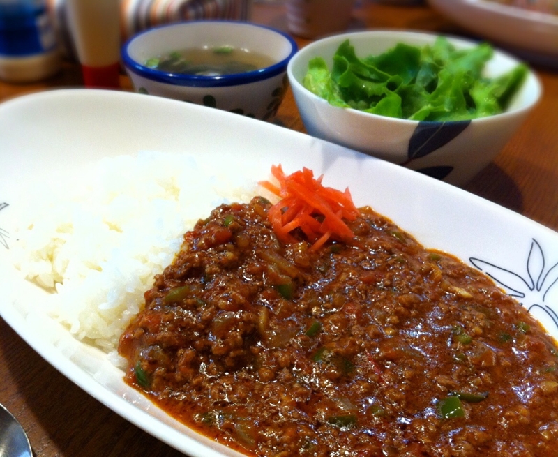 手軽でおいしい、とまとキーマカレー