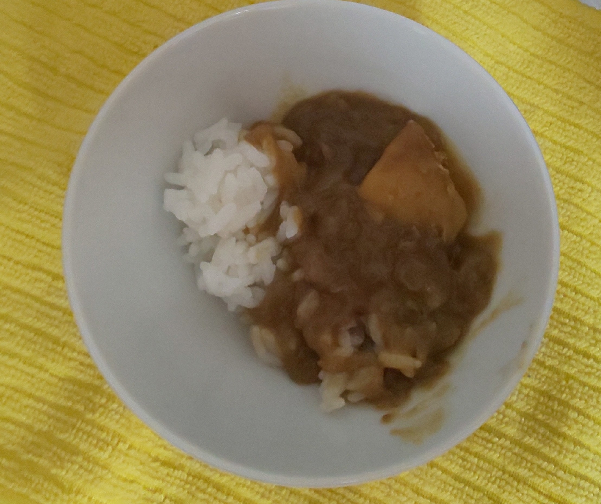 新玉ねぎのカレーライス