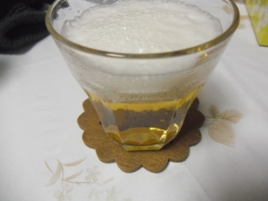 さっぱり　ビールで梅酒カクテル