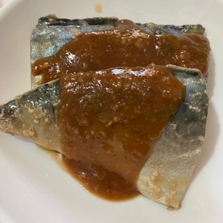 塩サバの味噌煮