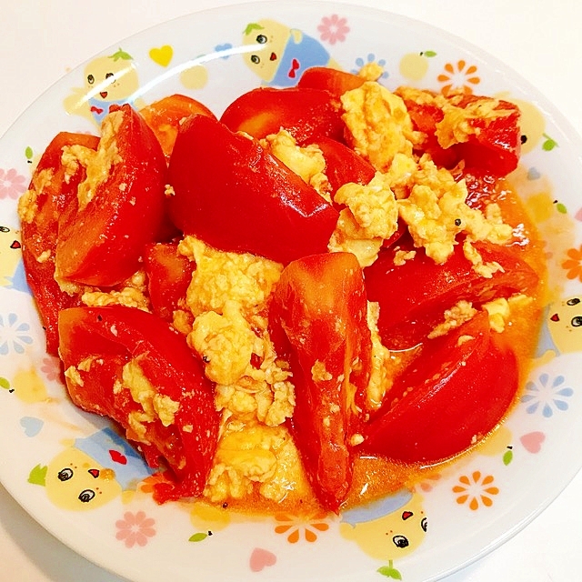 トマトと卵の中華炒め♪簡単で本格的です