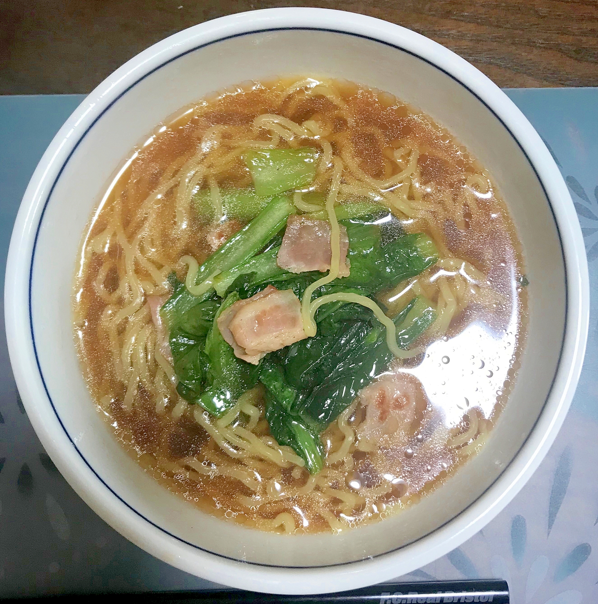 時間短縮!!コマツナラーメン( ＾∀＾)