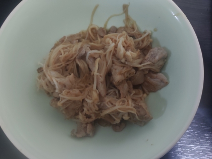 えのきと豚肉のこってり炒め～ご飯が進む味～