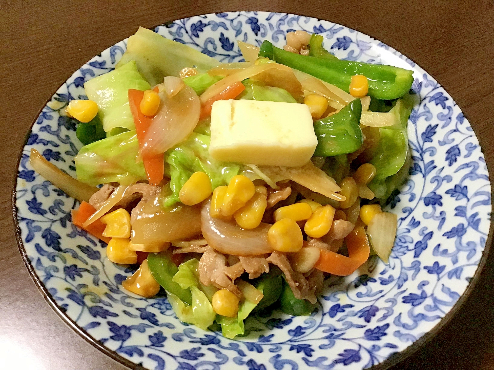 味噌バター野菜炒め