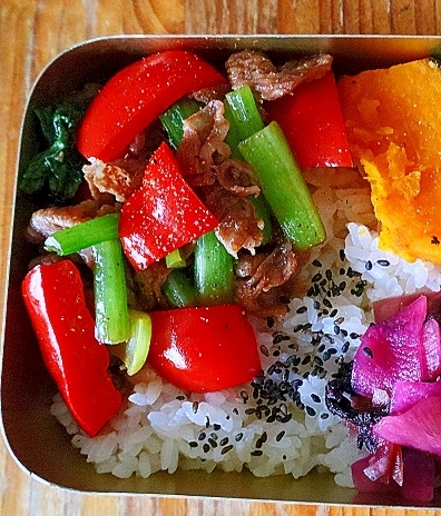 牛肉と野菜の炒めもの＊お弁当のおかず