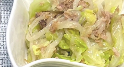 レンジで☆キャベツと玉ねぎのおかか和え