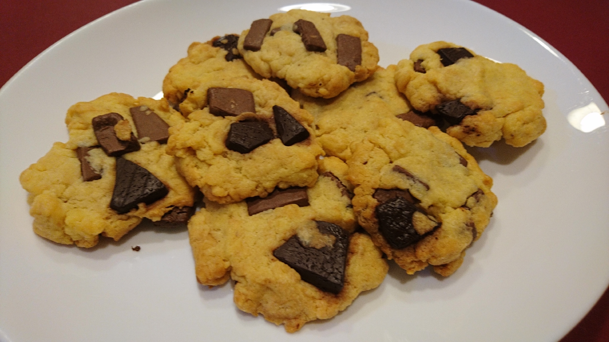 板チョコで簡単★チョコチップクッキー