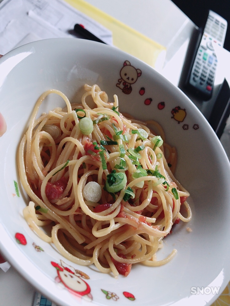 梅干し大好き！梅パスタ