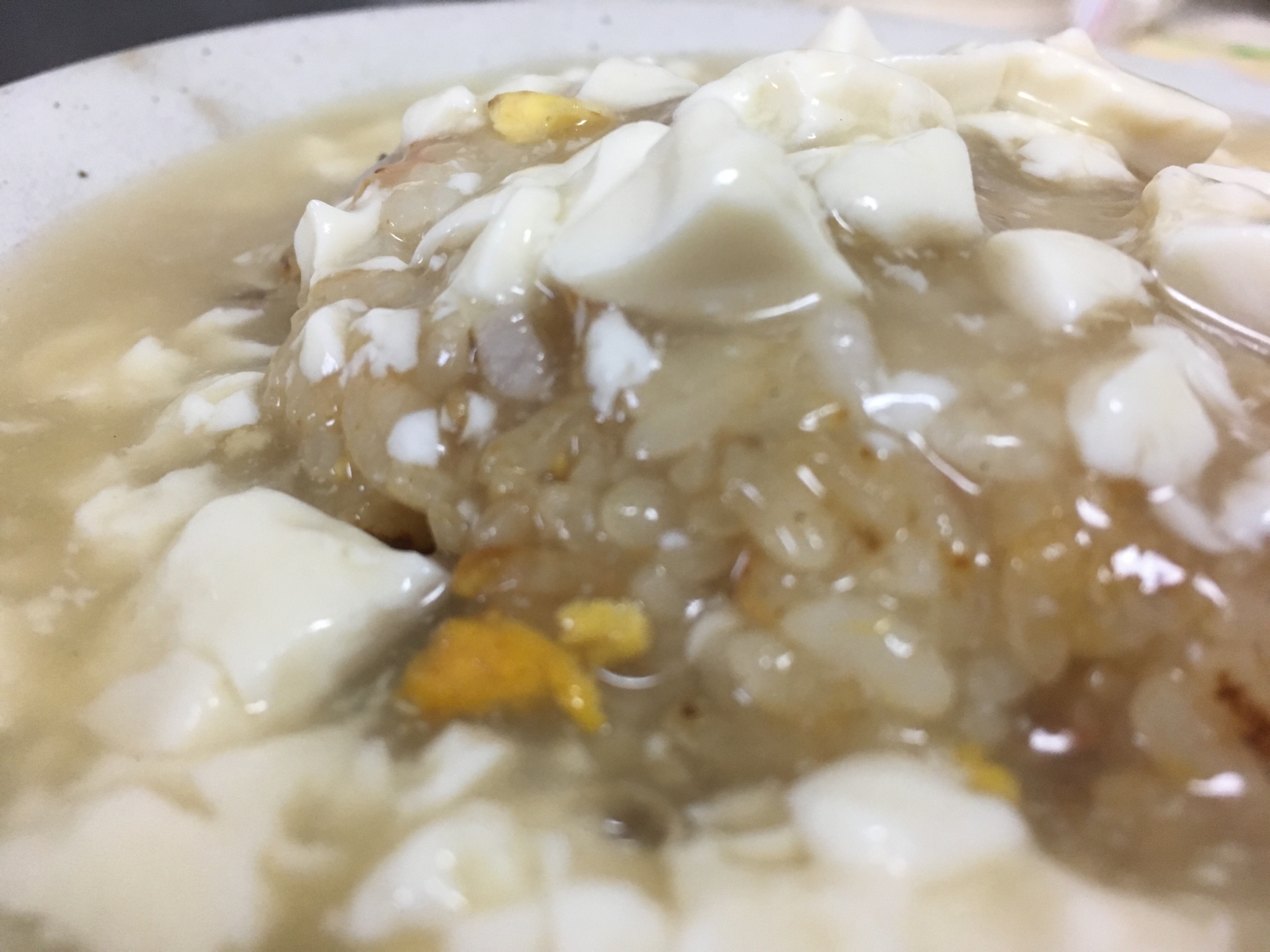 豆腐のあんかけチャーハン！