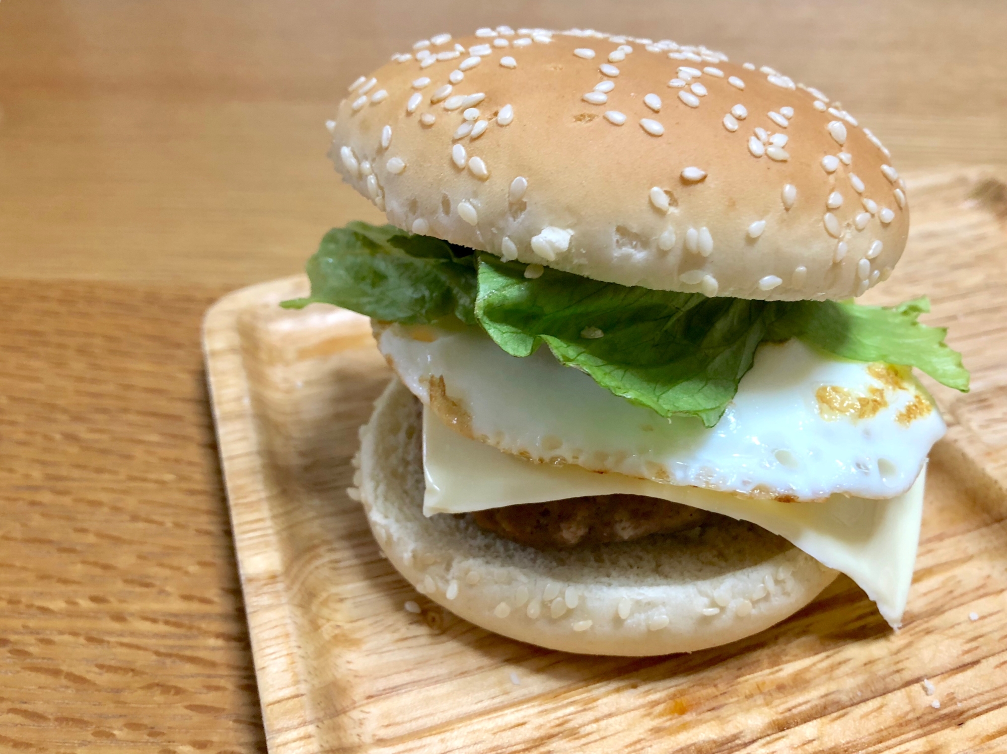お家で簡単！チーズバーガー