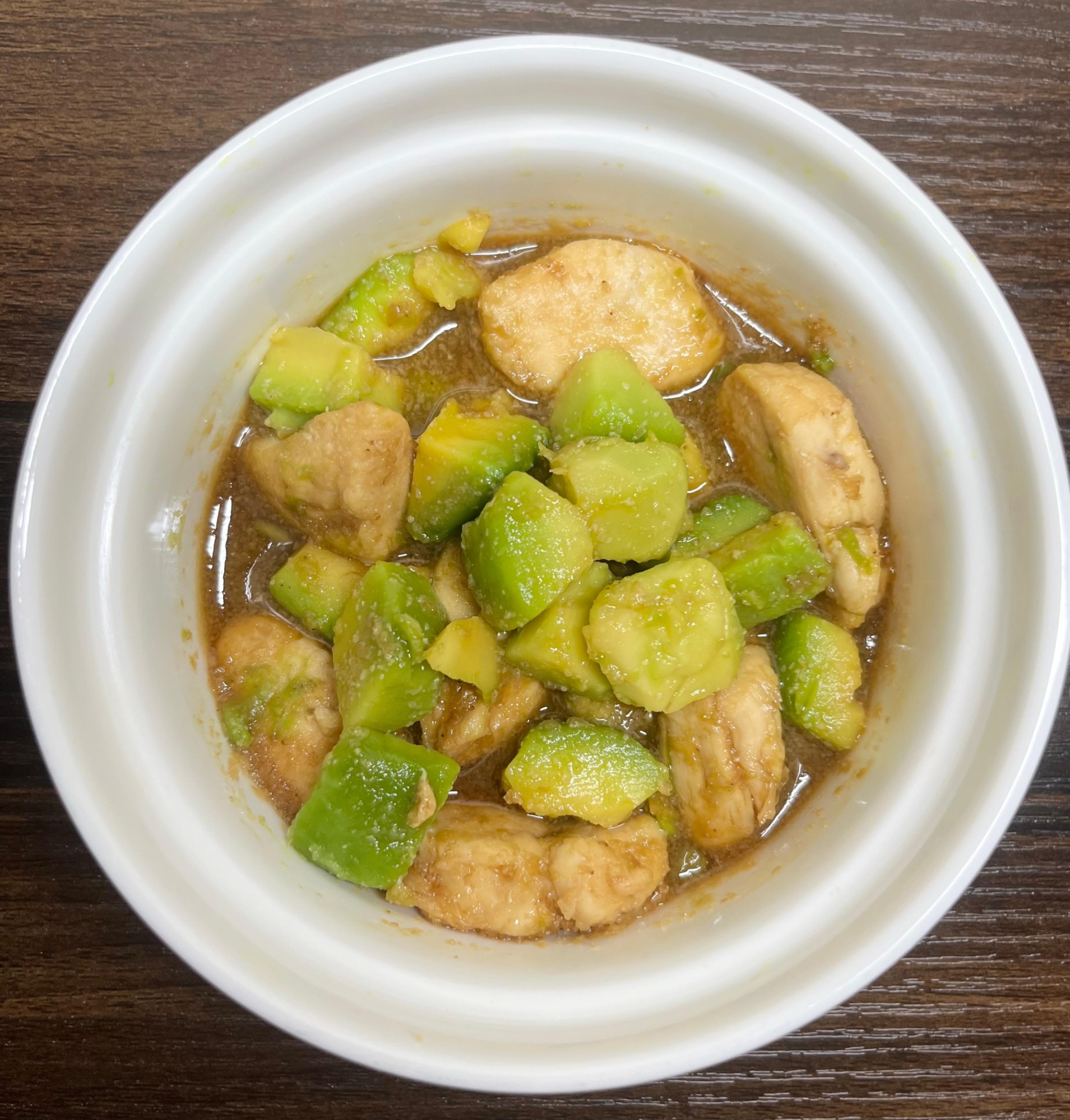 簡単レンジのみ⭐︎ささみとアボガドの胡麻和え