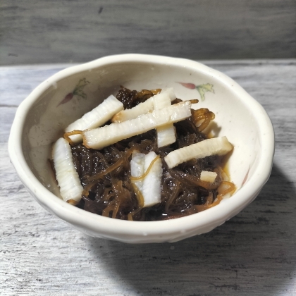 きょうはこちら♬もずく＆長芋＆レモンで美味しい小鉢出来ました♡爽やか美味しいレシピ感謝(*´ω｀*)