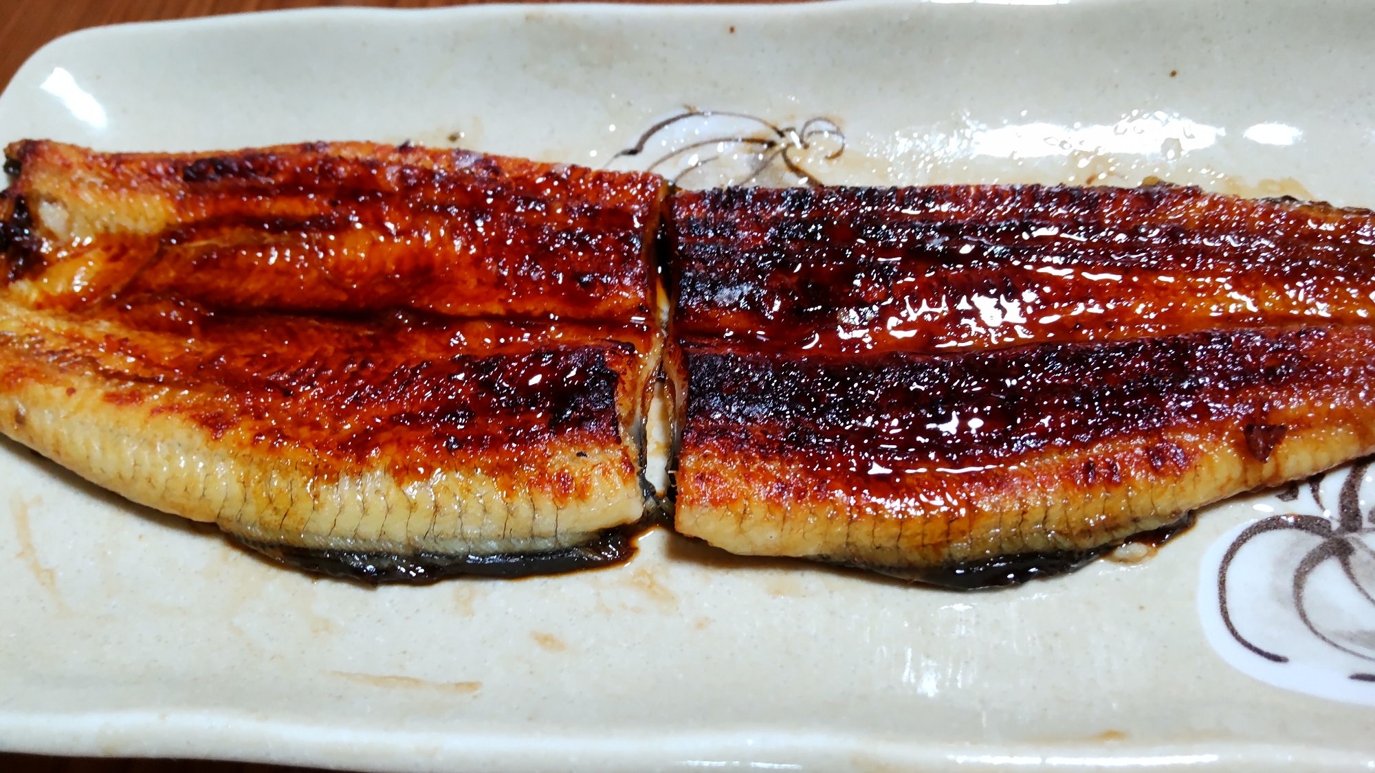 うなぎの白焼きを蒲焼きに