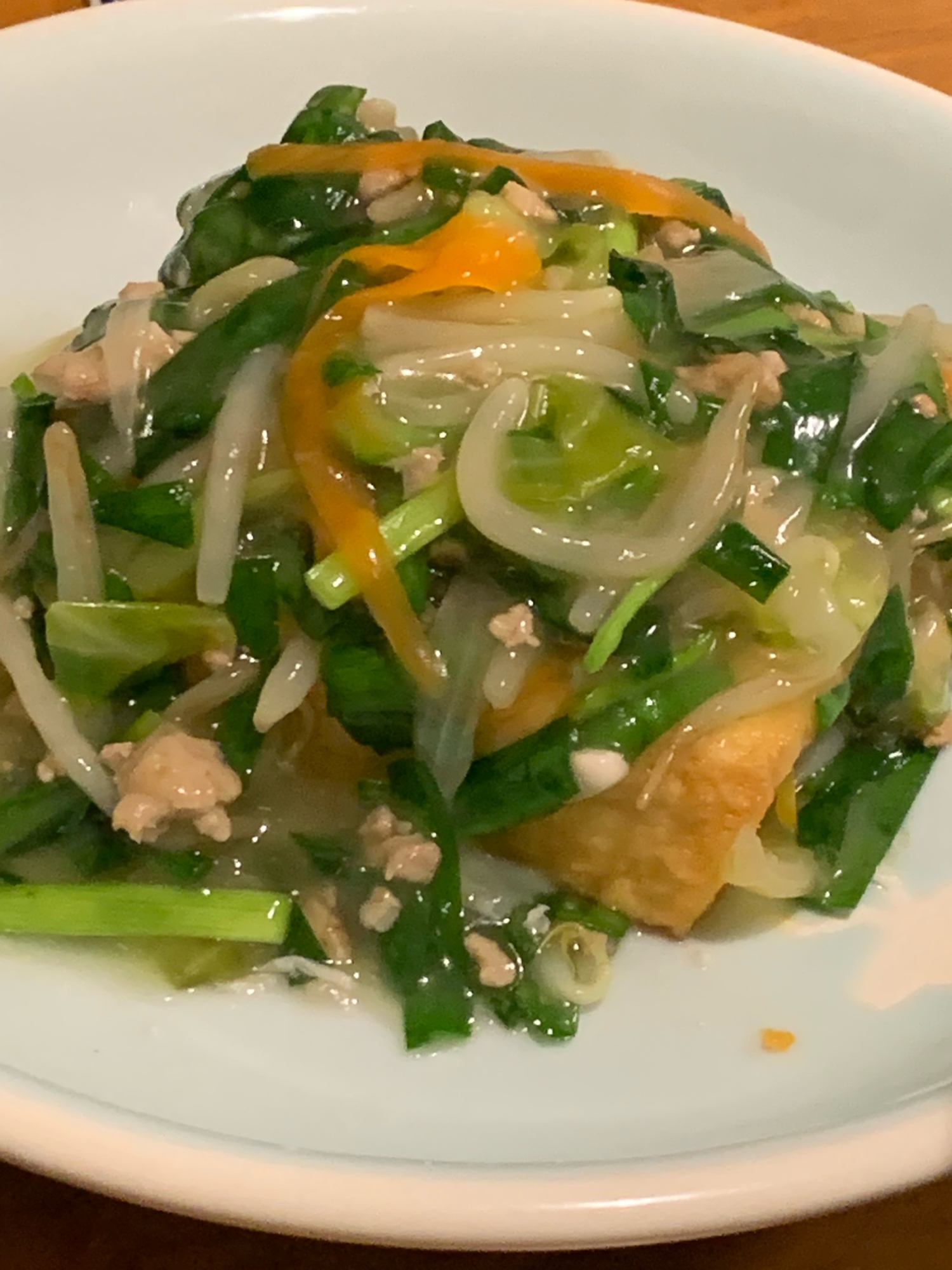 厚揚げに にらもやしあんかけ レシピ 作り方 By 小さいバジル 楽天レシピ 厚揚げに にらもやしあんかけ レシピ 作り方 By 小さいバジル 楽天レシピ