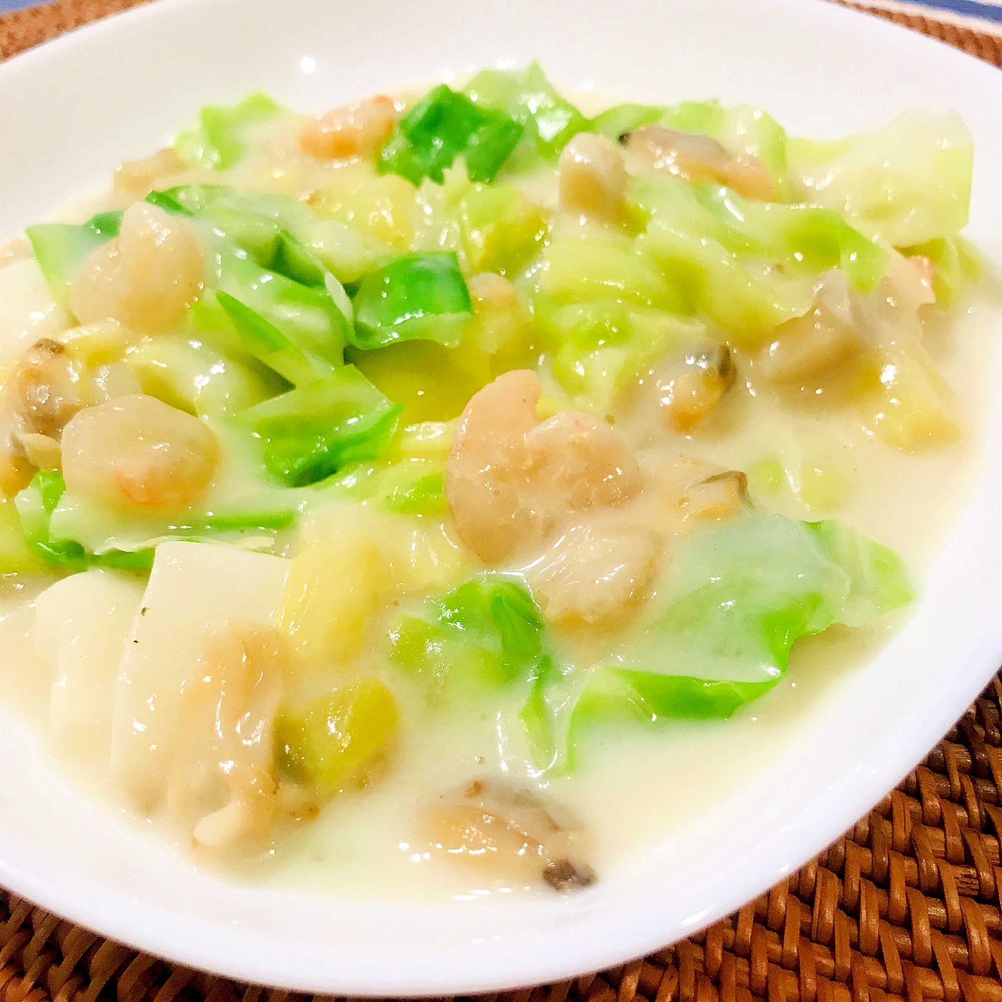 簡単 キャベツたっぷりクラムチャウダー レシピ 作り方 By Haruru 楽天レシピ