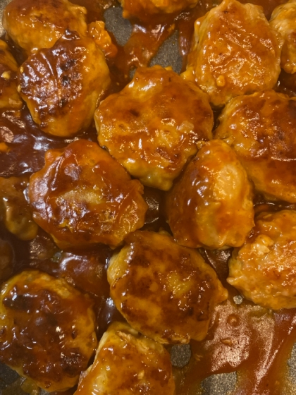 酢豚をアレンジ！肉団子の甘酢あんかけ！野菜たっぷり