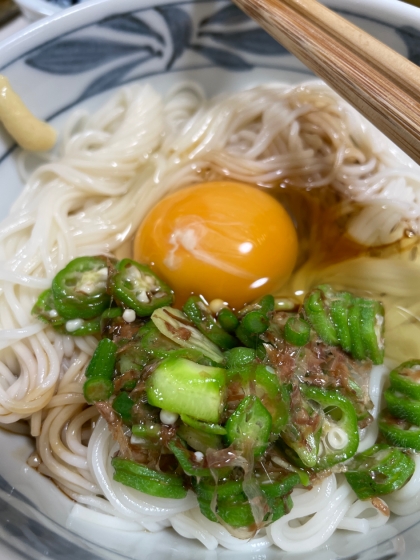 おくら素麺