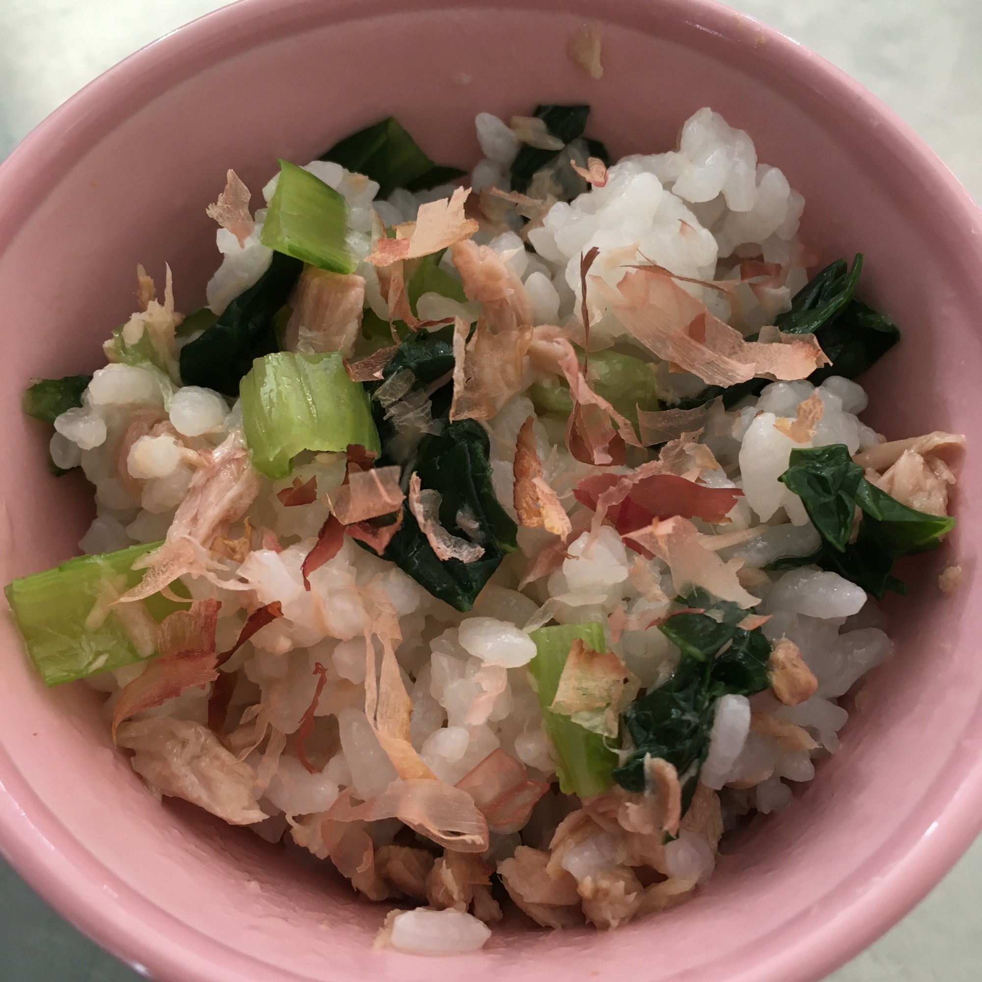 離乳食完了期 ツナと小松菜のおかかごはん レシピ 作り方 By りし 楽天レシピ