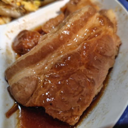 豚バラブロックで　角煮♪　ついでに味玉も❤
