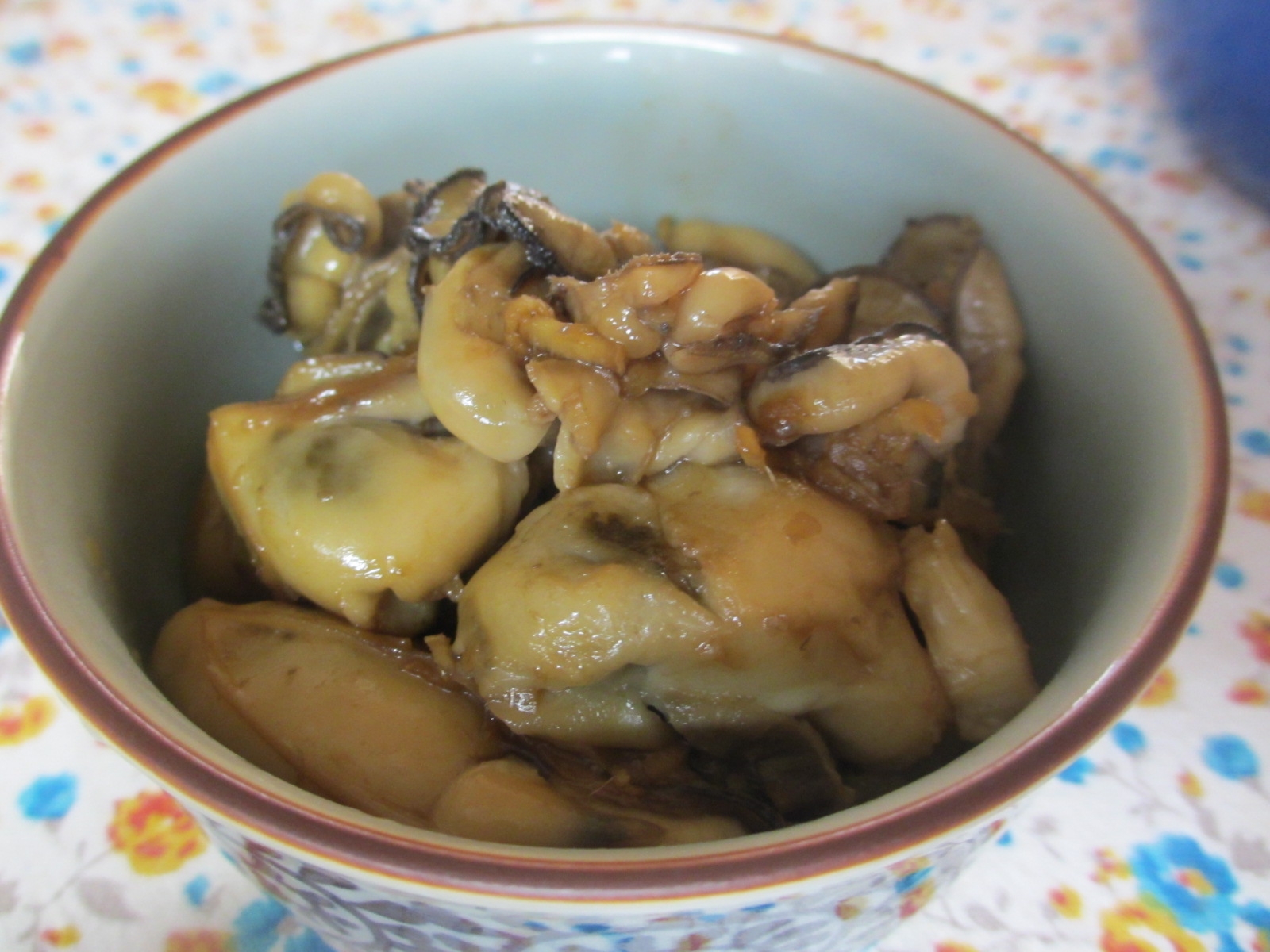 牡蠣の生姜醤油煮