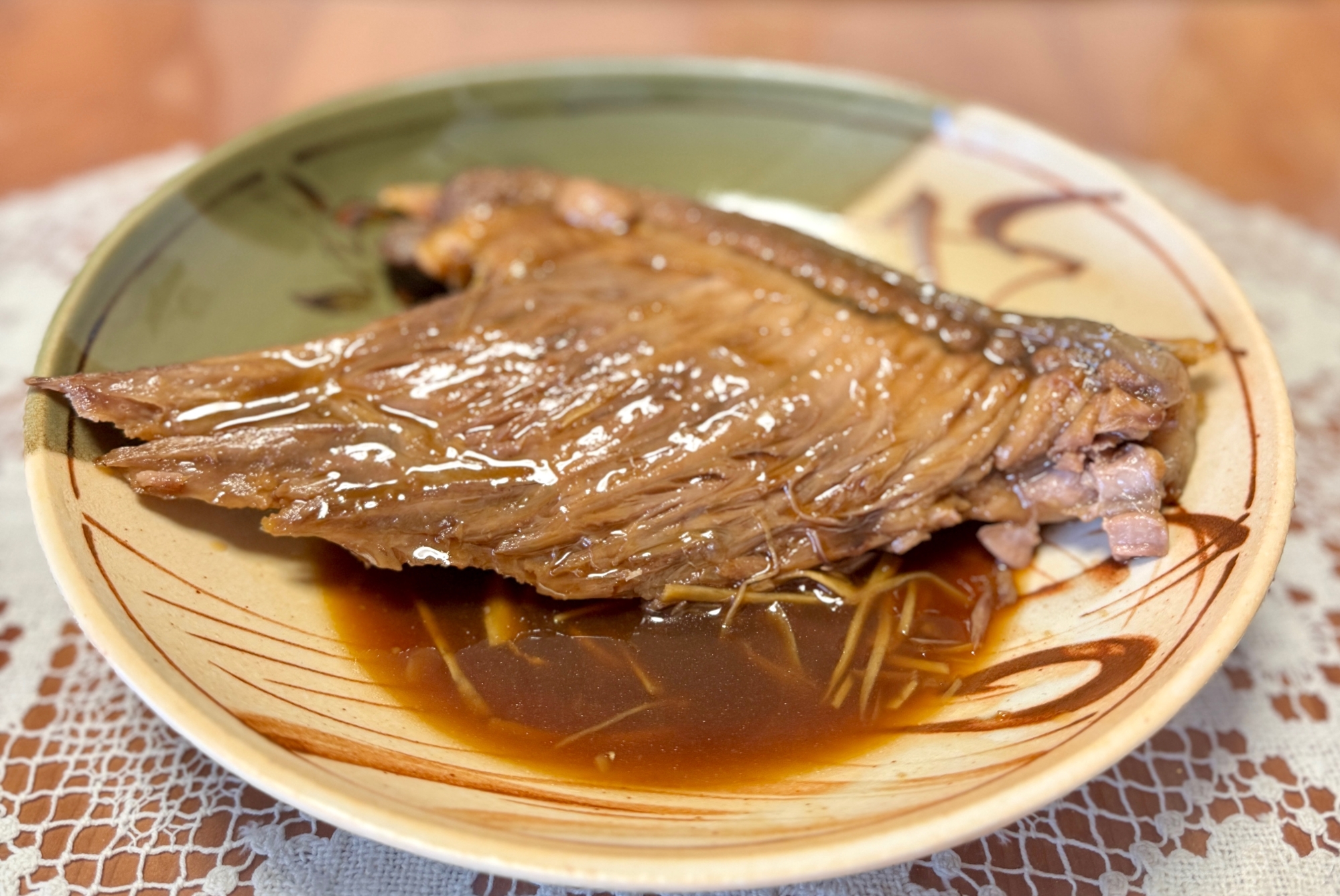 熟成が済んだマグロのハーモニカの甘辛な☆煮つけ