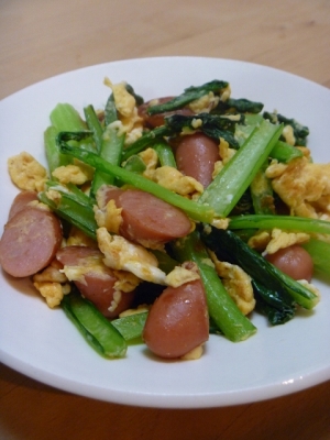 お弁当に 小松菜ウインナー卵炒め レシピ 作り方 By Marimomo 楽天レシピ お弁当に 小松菜ウインナー卵炒め レシピ 作り方 By Marimomo 楽天レシピ