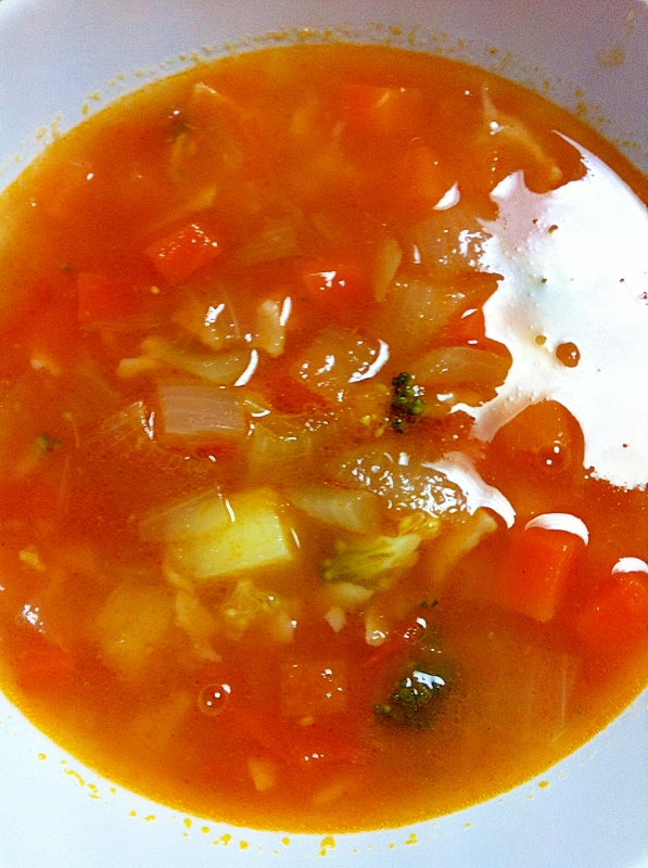 生トマトたっぷり ミネストローネ レシピ 作り方 By ももぞう 楽天レシピ