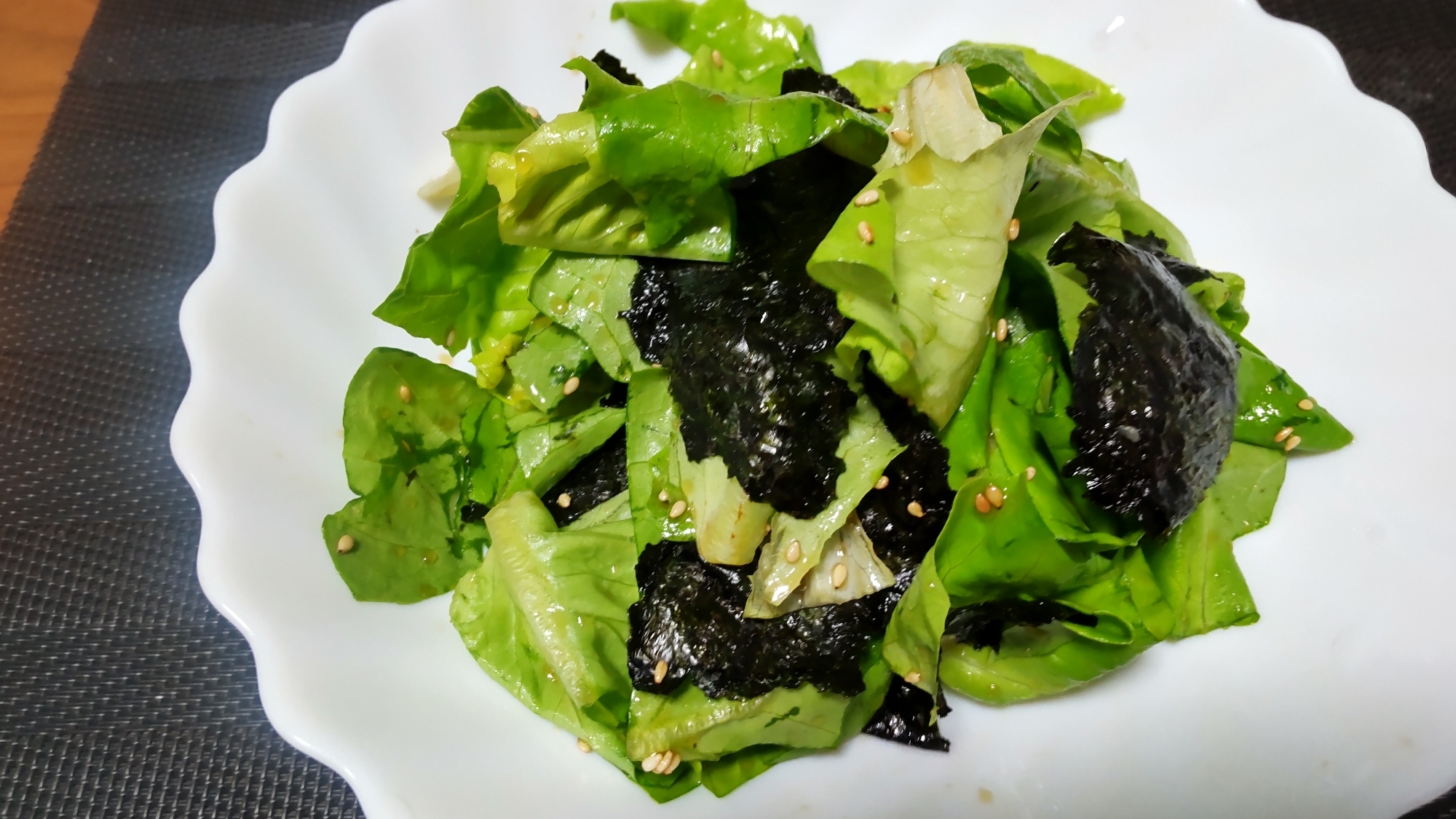 サラダ菜と海苔のチョレギサラダ♡