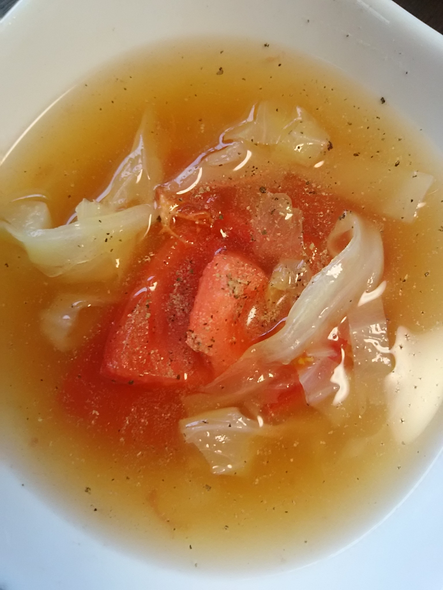 トマトとキャベツのスープ(^^)