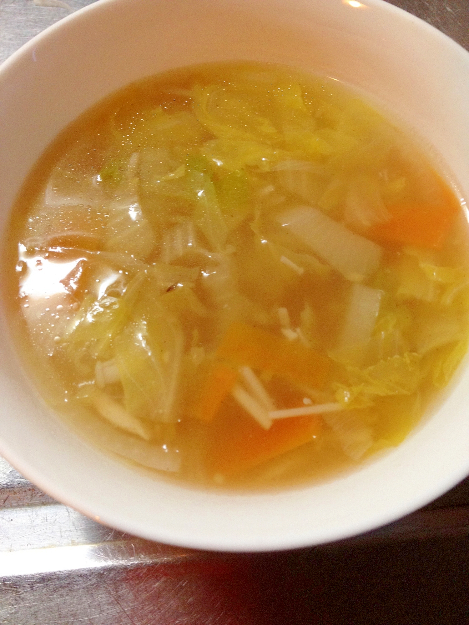 簡単＆温まる☆白菜のあんかけスープ
