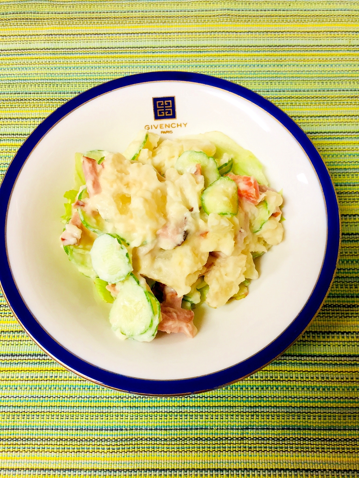 めんつゆと砂糖プラスで甘辛ポテトサラダ