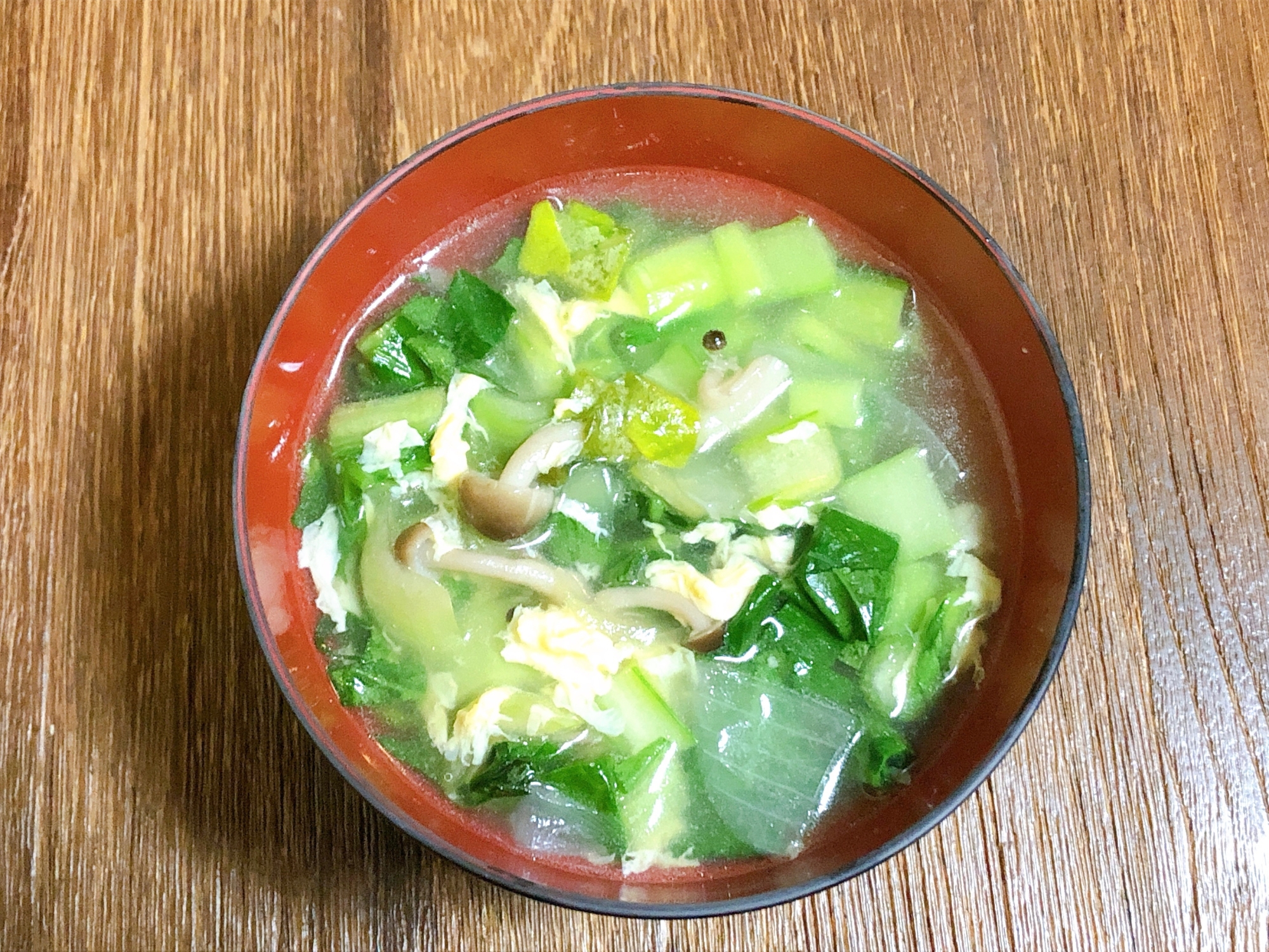 たっぷり小松菜スープ