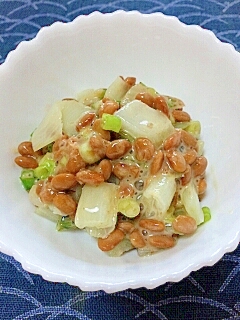 しっとりクリーミー☆白菜の納豆サラダ♪