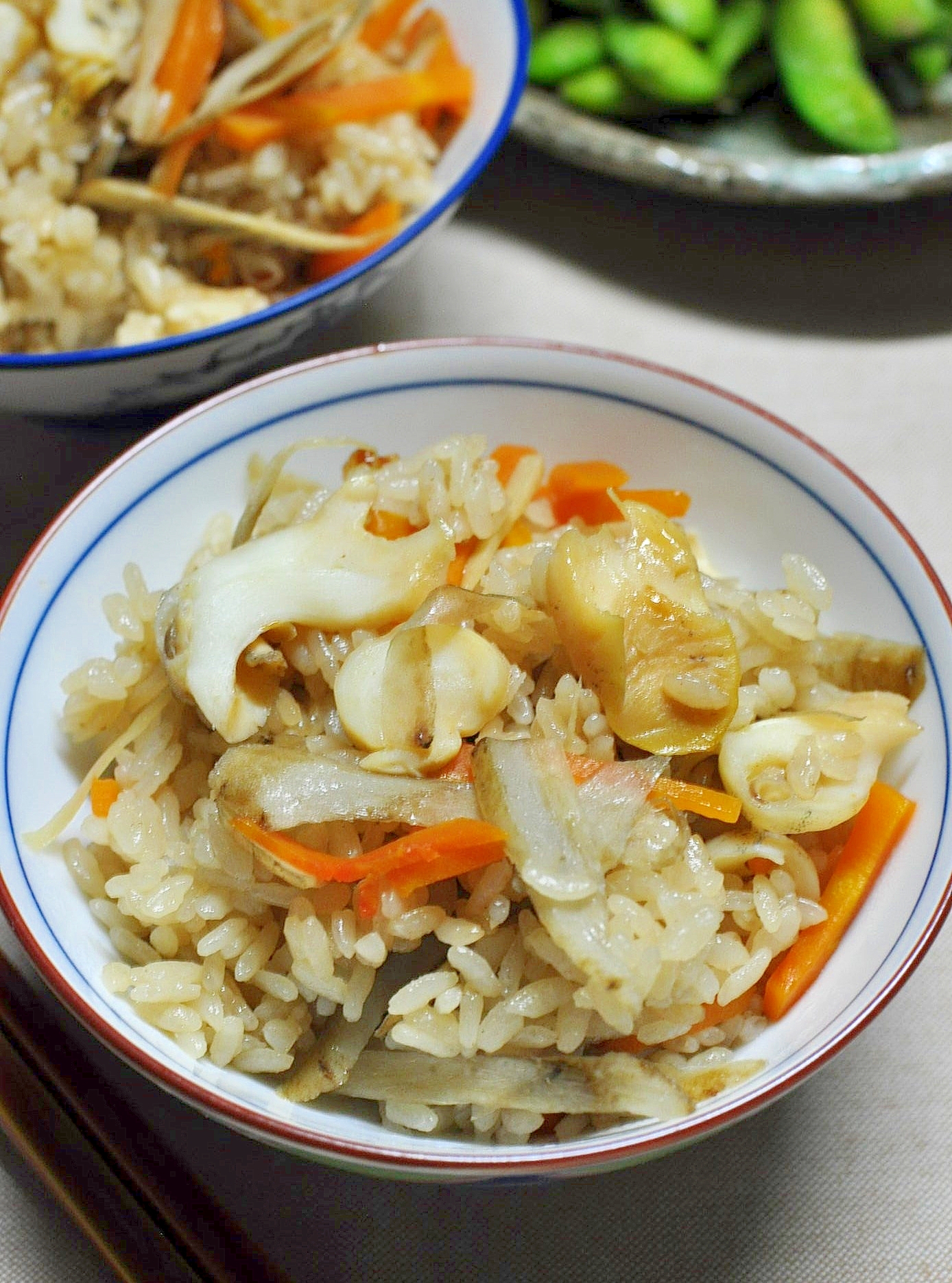 バイ貝の炊き込みご飯