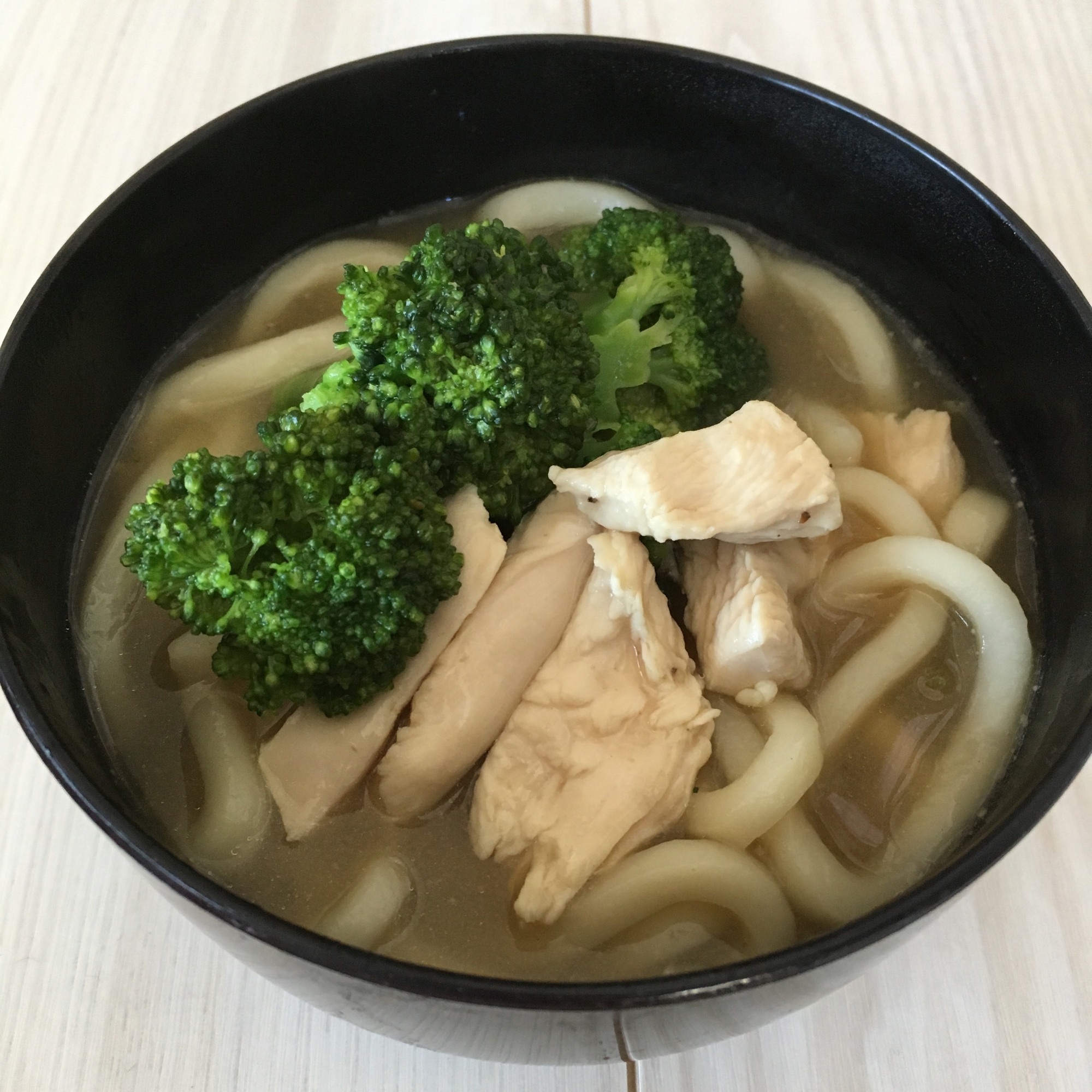 鶏とブロッコリーのとろとろうどん♪