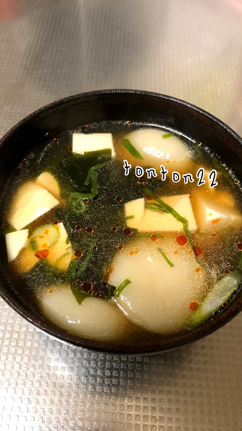 豆腐入りスープ餃子☆