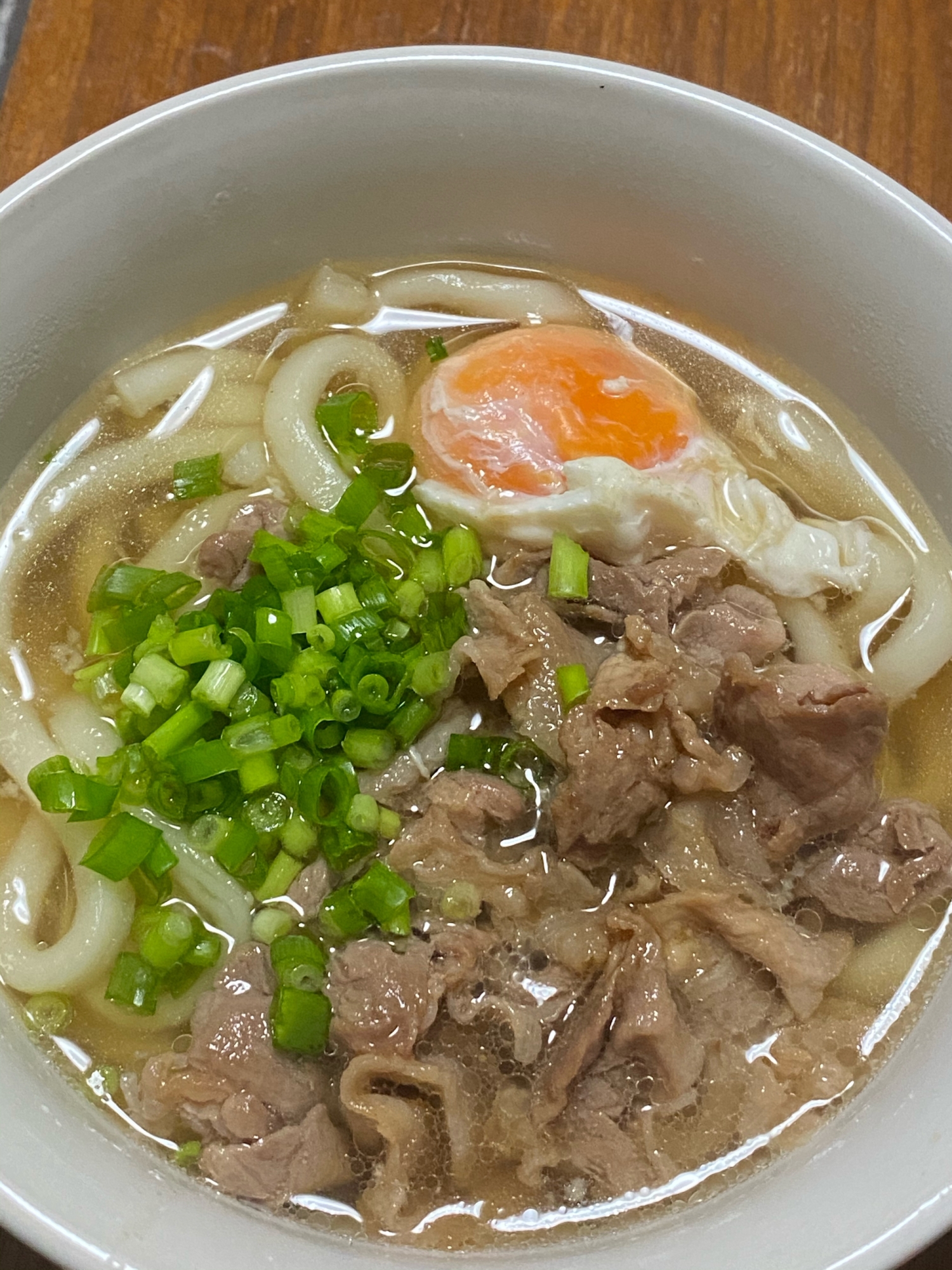 豚薄切りで簡単肉うどん♪