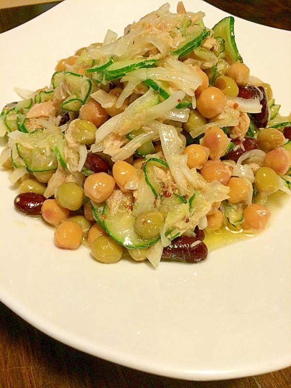 おもてなしにも ツナとミックスビーンズのサラダ レシピ 作り方 By きのこのみみ 楽天レシピ