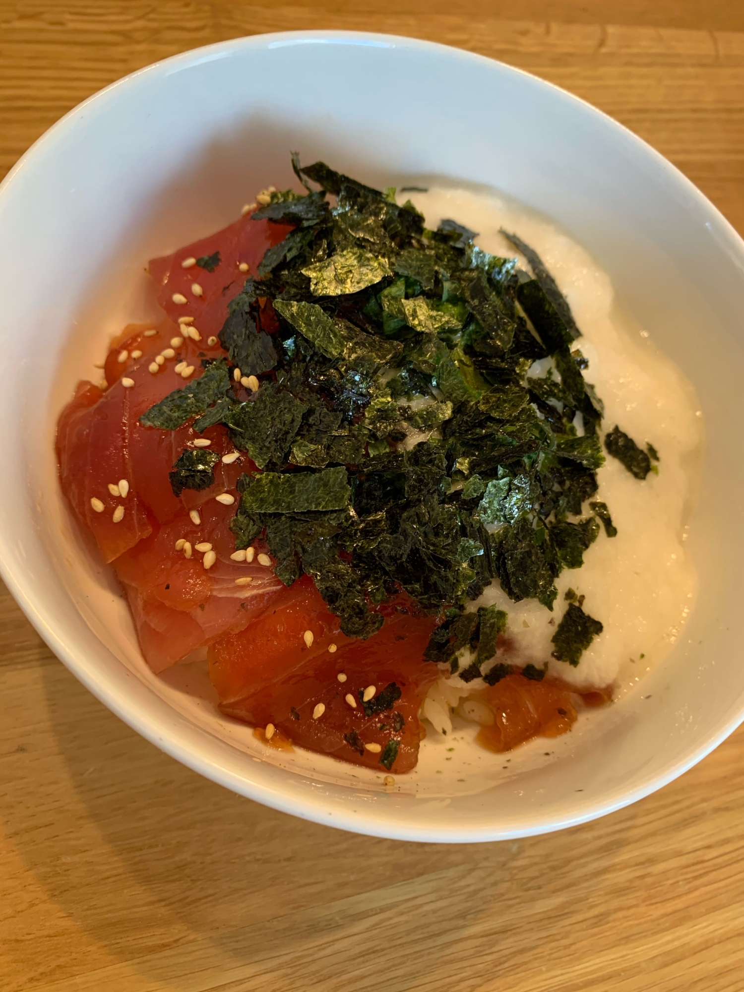 簡単！まぐろの山かけ丼