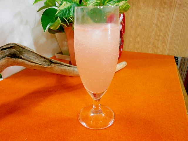 炭酸水で！グレープフルーツのチューハイ