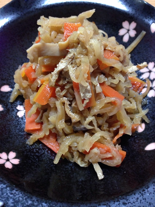 エリンギと切り干し大根の煮物